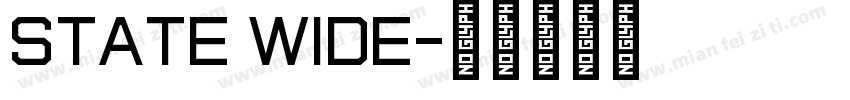 State Wide字体转换